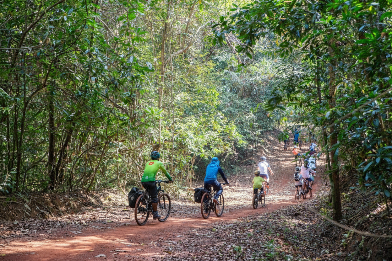 Phong cảnh núi rừng Kon Tum đạp xe Phong cảnh núi rừng Kon Tum đạp xe