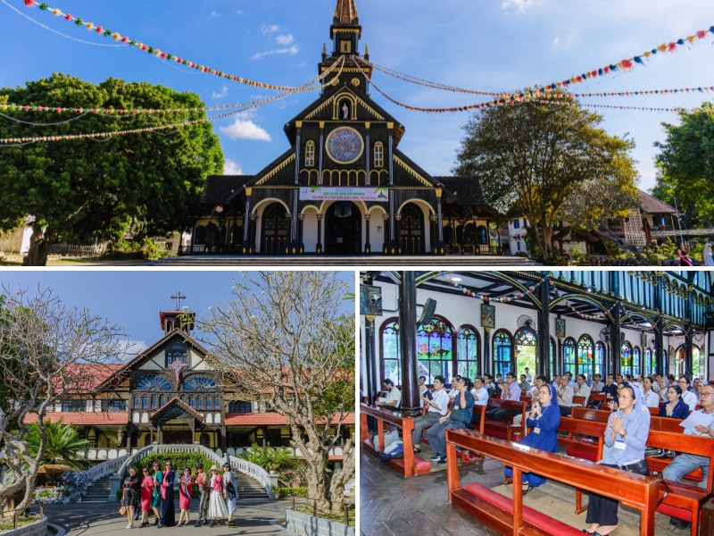 Nội thất gỗ Tòa giám mục Kon Tum